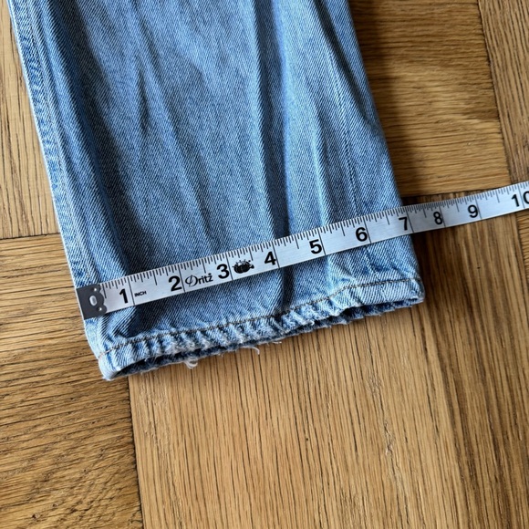 Agolde 29 High Rise Distressed Blue Denim Jeans - Picture 11 of 11